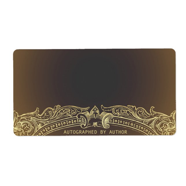 Autographed by Author Gold on Brown (Front)