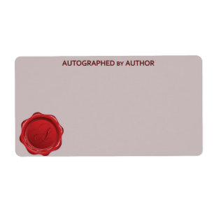 Autographed by Author Wax Seal A