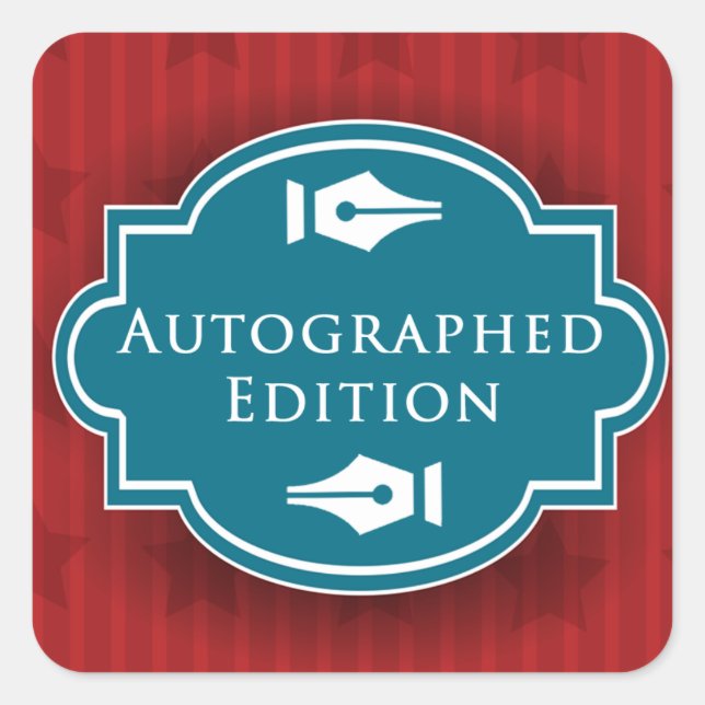 Autographed Edition Rectangle Sticker (Front)