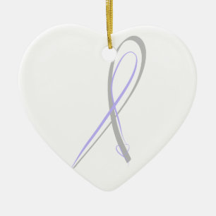 Autoimmune Encephalitis ribbon Ceramic Tree Decoration