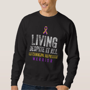 Autoimmune Hepatitis Survivor Warrior 8 Sweatshirt