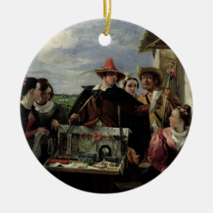 Autolycus, scene from 'A Winter's Tale', 1836 (oil Ceramic Tree Decoration
