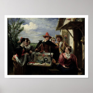 Autolycus, scene from 'A Winter's Tale', 1836 (oil Poster