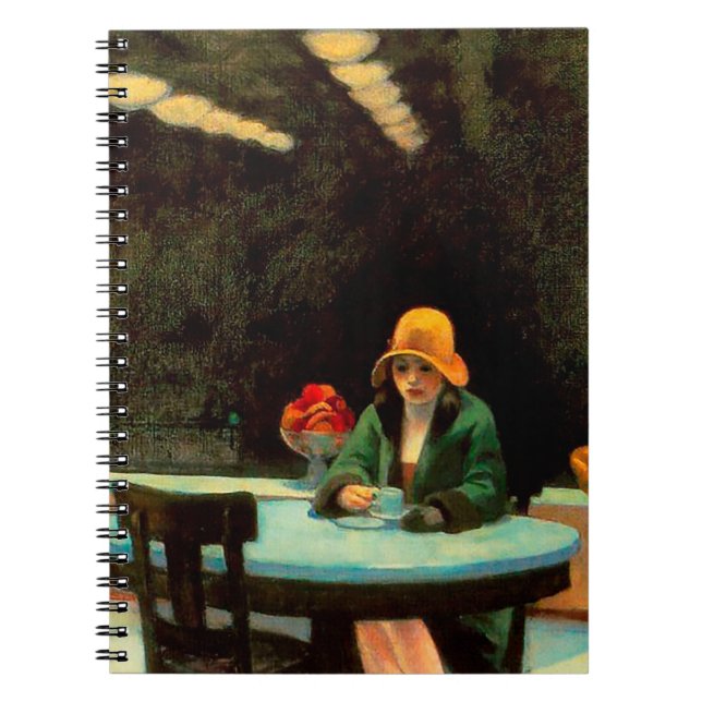 Automat by Edward Hopper Notebook (Front)