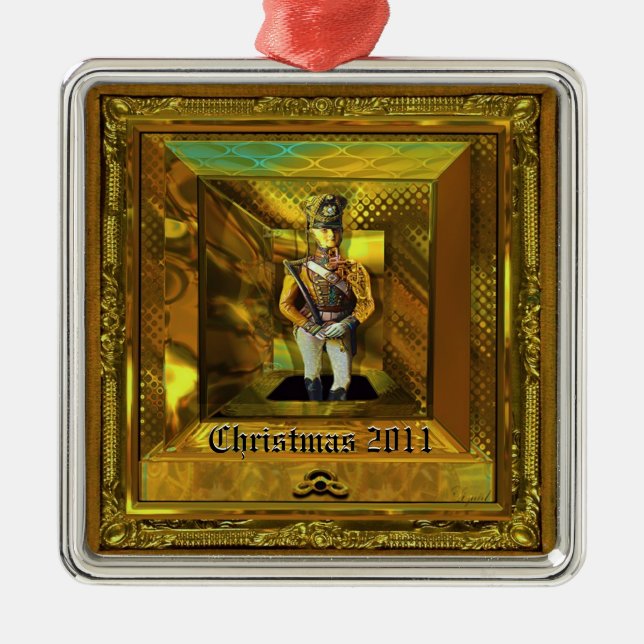 Automated Soldier Customisable Metal Tree Decoration (Front)
