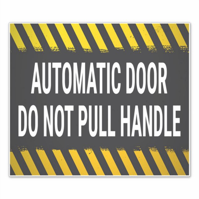 Automatic Door Do Not Pull Handle (Front)
