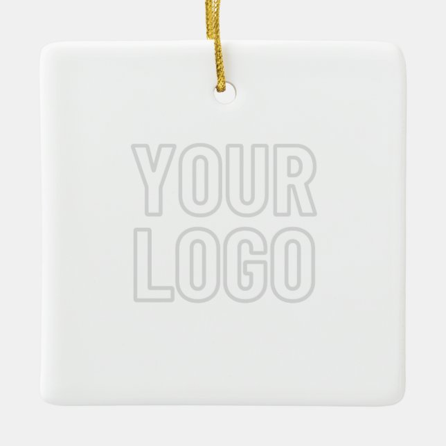 Automatically Lighten Logo For Background Ceramic Ornament (Front)