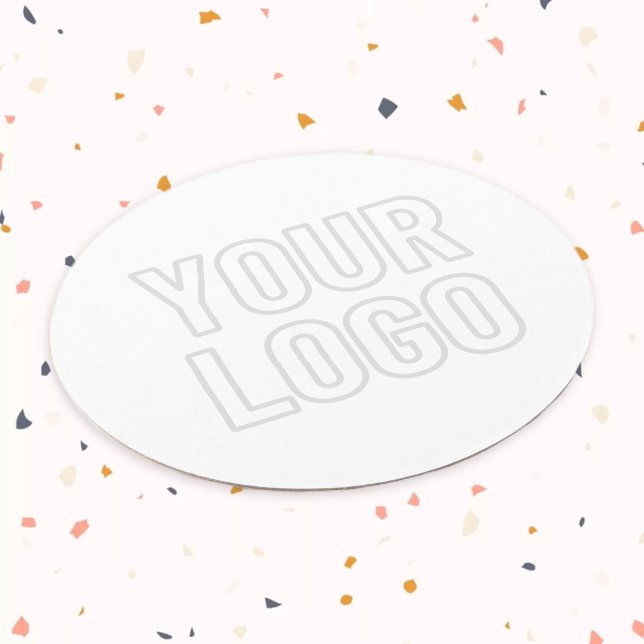 Automatically Lighten Logo For Background Round Paper Coaster (Creator Uploaded)