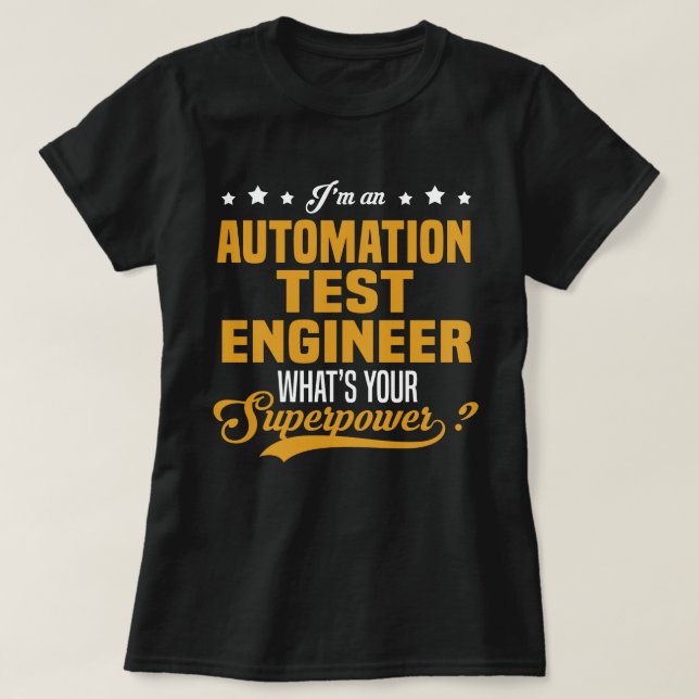 Automation Test Engineer T-Shirt (Design Front)