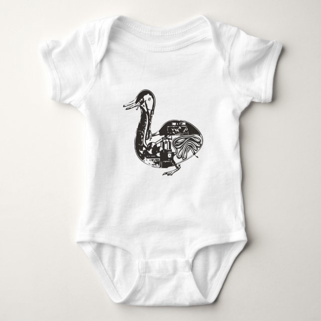 Automaton Robotic Duck Baby Bodysuit (Front)