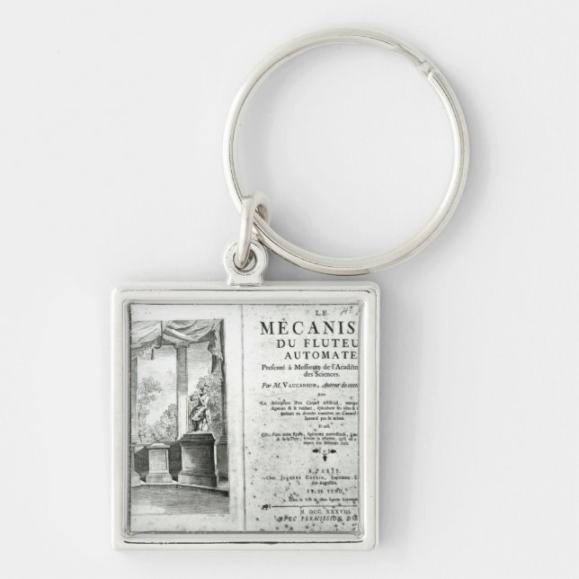 Automatons, illustration of the frontispiece key ring (Front)