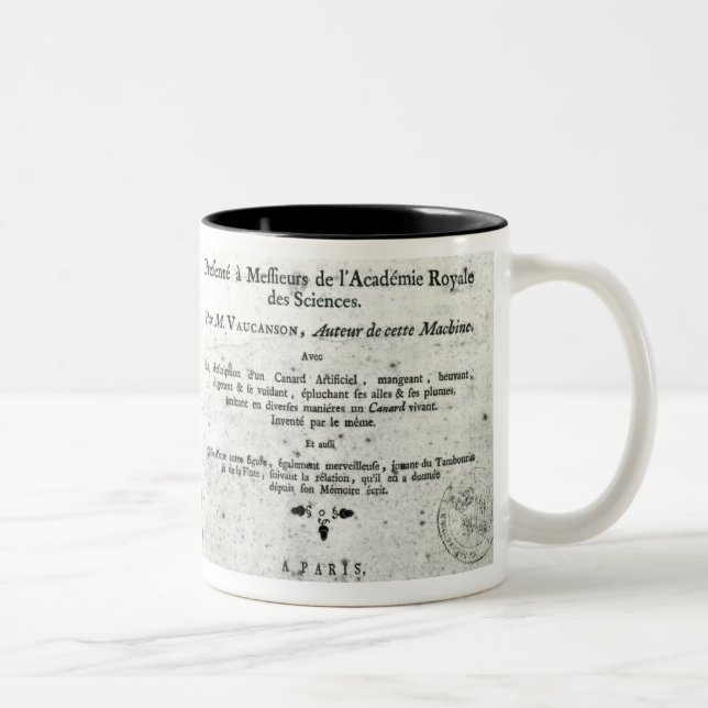 Automatons, illustration of the frontispiece Two-Tone coffee mug (Right)
