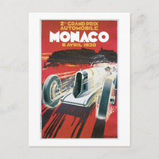 Automobile Monaco Postcard