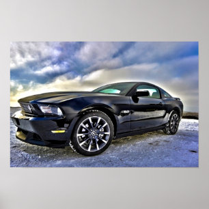 Automobile Muscle Car Mustang Poster