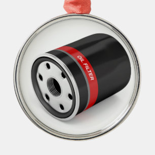 Automobile oil filter metal tree decoration