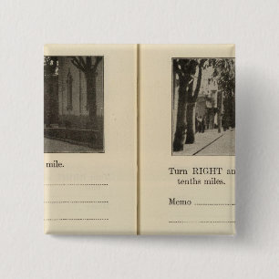 Automobile Roads, NY 15 Cm Square Badge