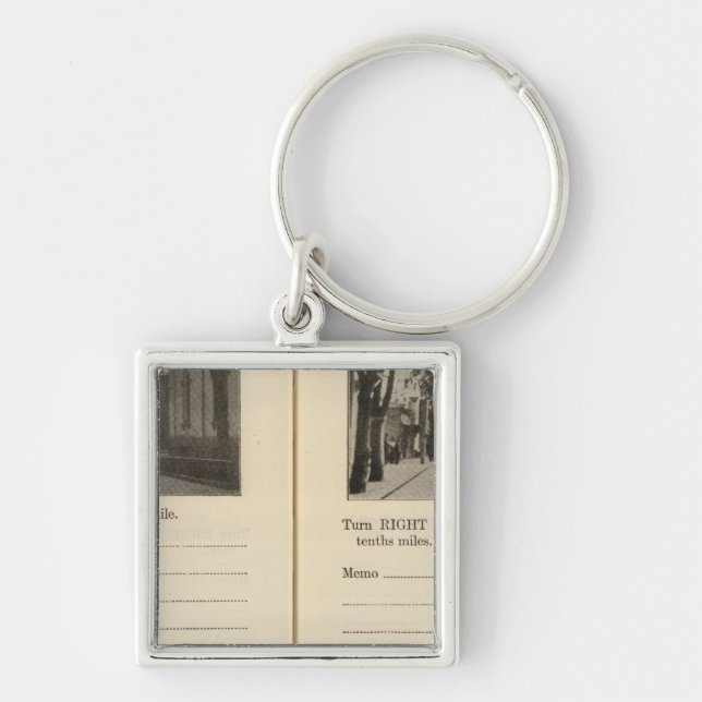 Automobile Roads, NY Key Ring (Front)