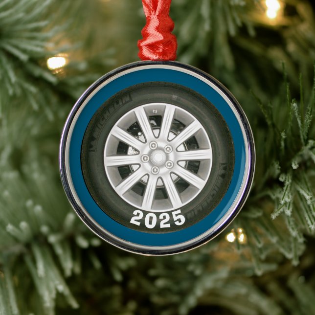 Automobile Wheel Metal Tree Decoration (Tree)