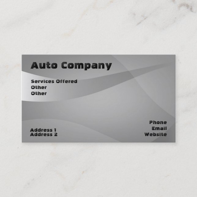 Automotive Business card (Front)