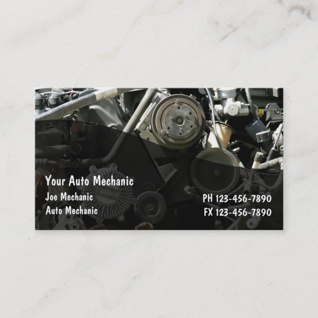 Automotive Business Card (Front)