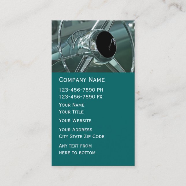 Automotive Business Card (Front)