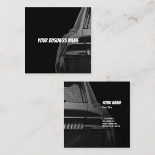 Automotive Business Card - Bold Dark Design