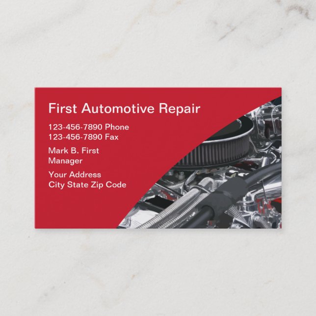 Automotive Business Cards (Front)