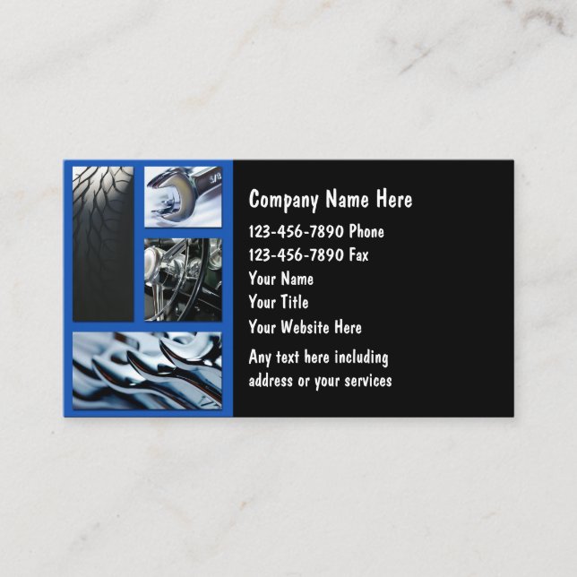 Automotive Business Cards (Front)