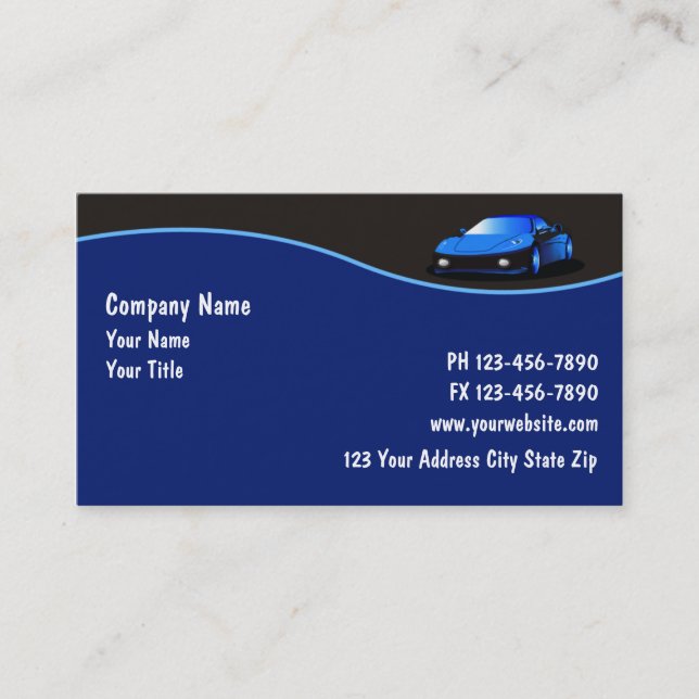 Automotive Business Cards (Front)