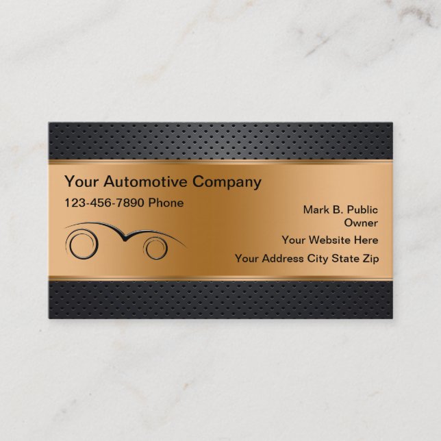 Automotive Business Cards (Front)