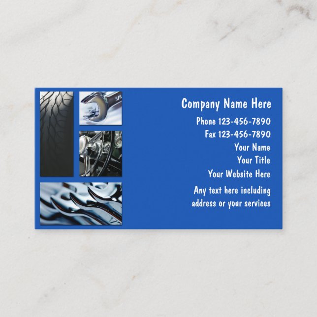 Automotive Business Cards (Front)