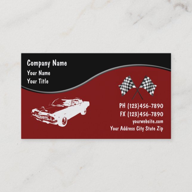 Automotive Business Cards (Front)