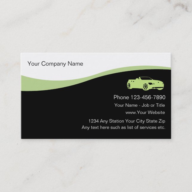 Automotive Business Cards (Front)