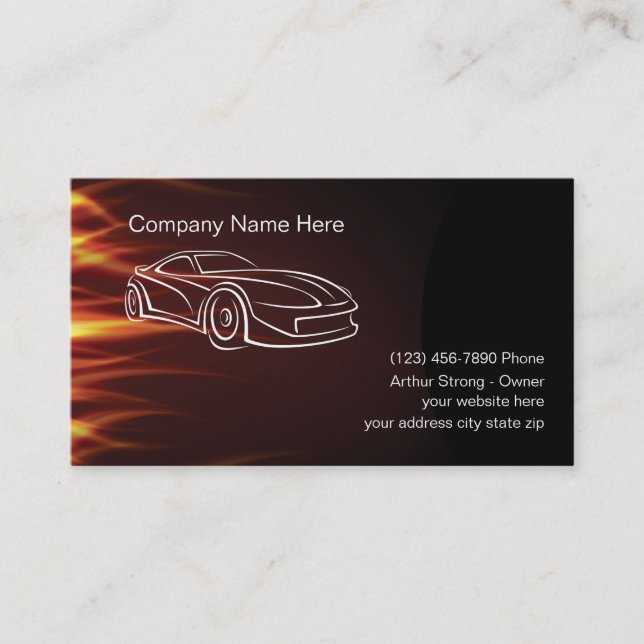 Automotive Business Cards (Front)