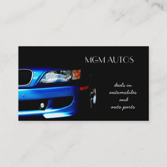 automotive Business Cards (Front)