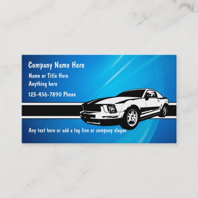 Automotive Business Cards (Front)