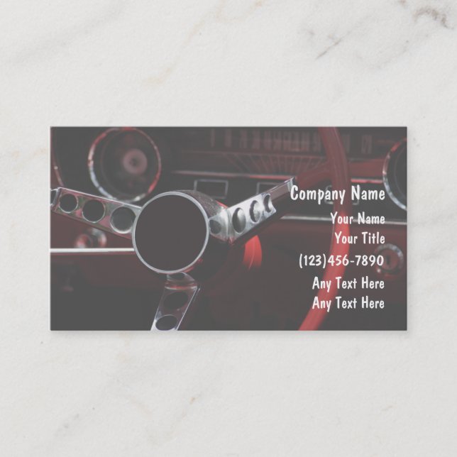 Automotive Business Cards (Front)