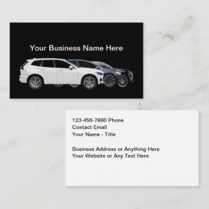 Automotive Business Cards Modern Style