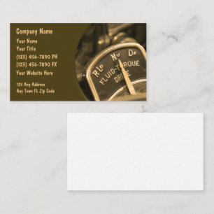 Automotive Business Cards Retro