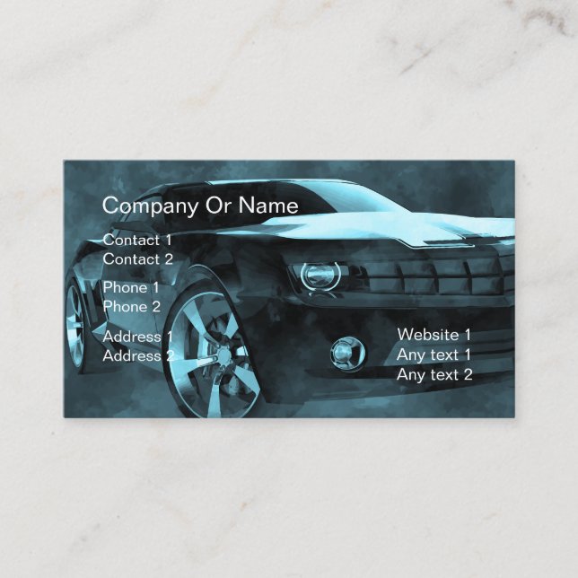 Automotive Business Profile Cards (Front)