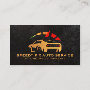 Automotive Car Care and Parts Business Card