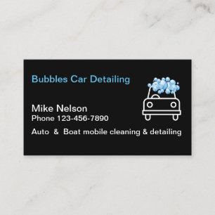 Automotive Car Detailing Business Card