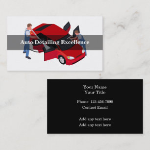 Automotive Car Detailing Business Cards new