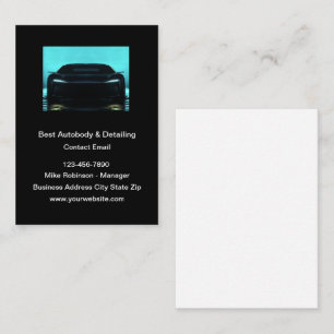 Automotive Car Painting And Detailing Business Card