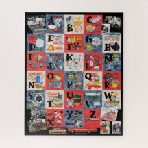 Automotive Car Parts Alphabet Puzzle