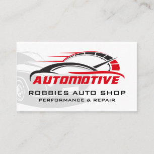 Automotive   Car Repair and Parts   Mechanic Business Card