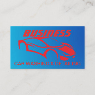 Automotive Car Wash & Auto Detailing Business Card