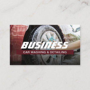 Automotive Car Wash & Auto Detailing Business Card