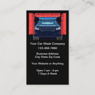 Automotive Car Wash Business Cards