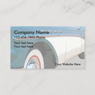 Automotive Classic Car Design Business Card